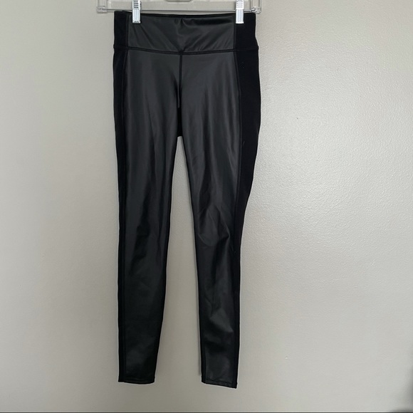 Athleta Gleam Faux Leather Front Leggings - Picture 5 of 8